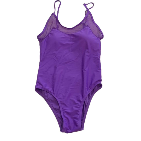 🔥🔥SALE🔥🔥Purple with Mesh Detail One Piece Swimsuit NWOT - Picture 1 of 4